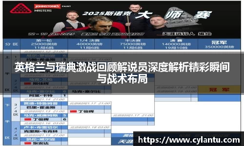 英格兰与瑞典激战回顾解说员深度解析精彩瞬间与战术布局