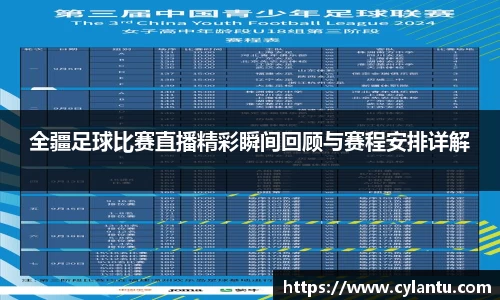 全疆足球比赛直播精彩瞬间回顾与赛程安排详解