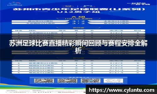苏洲足球比赛直播精彩瞬间回顾与赛程安排全解析