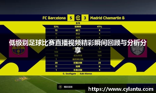 低级别足球比赛直播视频精彩瞬间回顾与分析分享