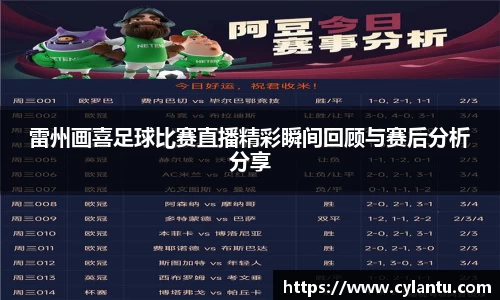 雷州画喜足球比赛直播精彩瞬间回顾与赛后分析分享